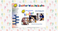 Desktop Screenshot of doktor-wackelzahn.de